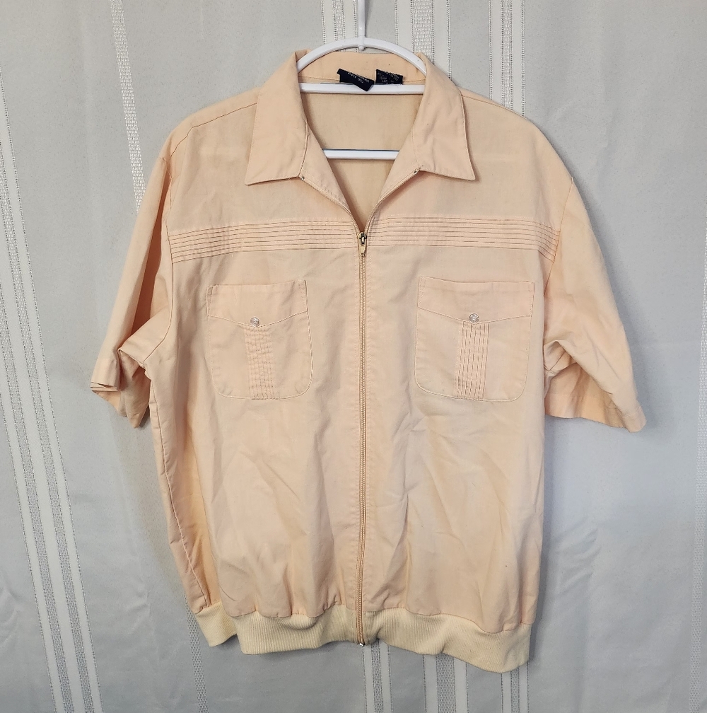 Blair Men's Light Peach Short Sleeve Polo